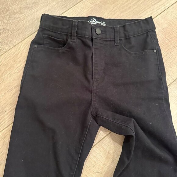 JORDACHE GIRLS BLACK PANTS SKINNY FIT SIZE 14 - Picture 3 of 6